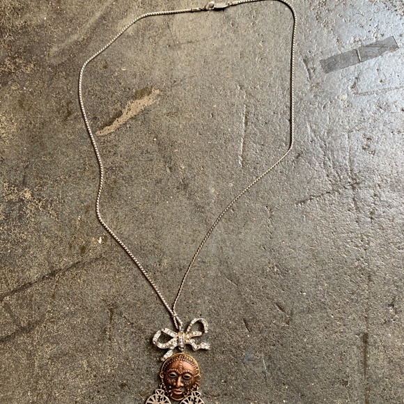 Vivienne Westwood Beautiful Ornate Vintage African Mask w/ Hands and Ribbon - Picture 2 of 8